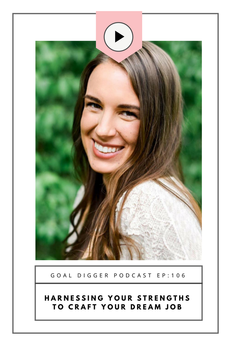 Jenna Kutcher talks with her first ever employee Caitlyn all about harnessing your skills to craft your dream job on the Goal Digger podcast.