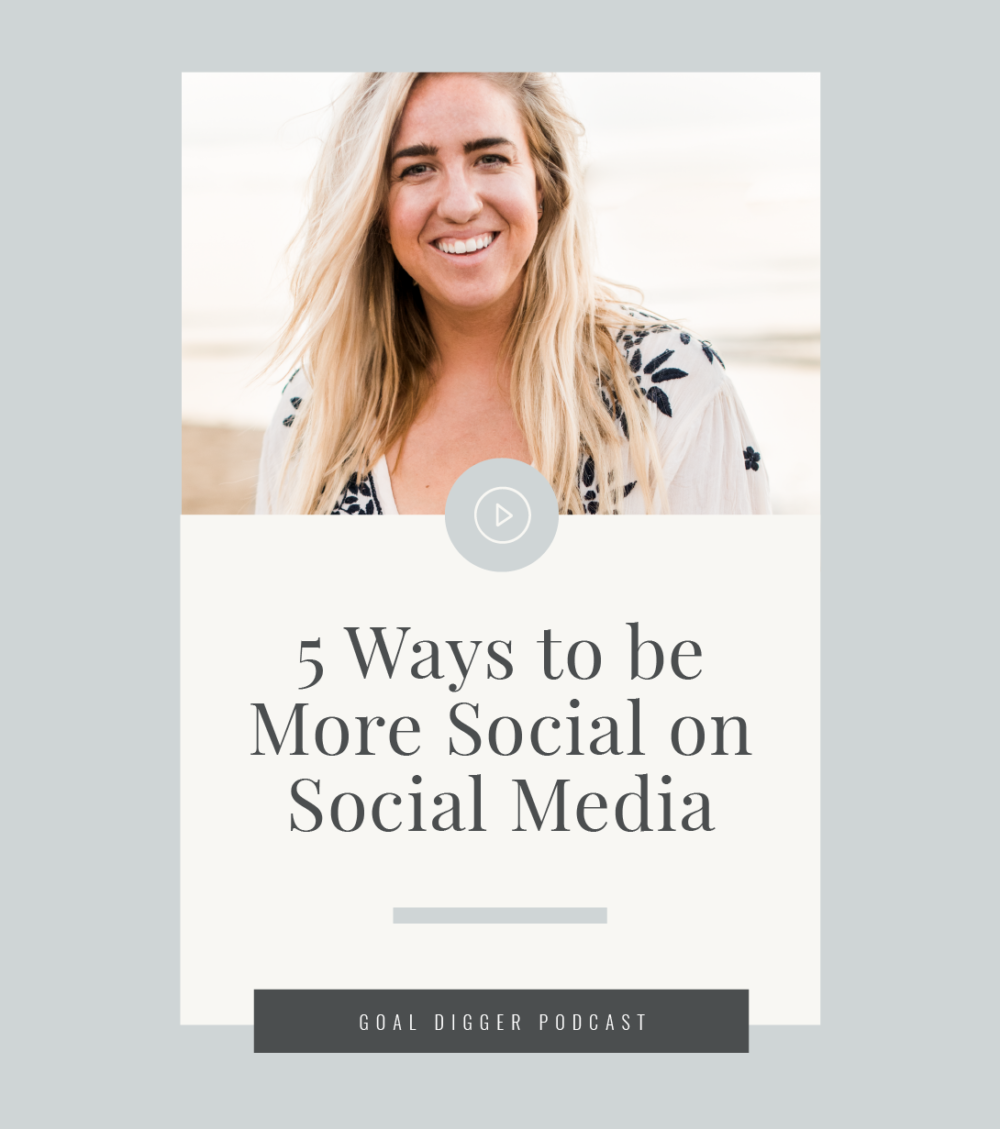 Jenna shares on The Goal Digger Podcast today how to personalize social media to help navigate the new changes announced coming for the Facebook algorithm.