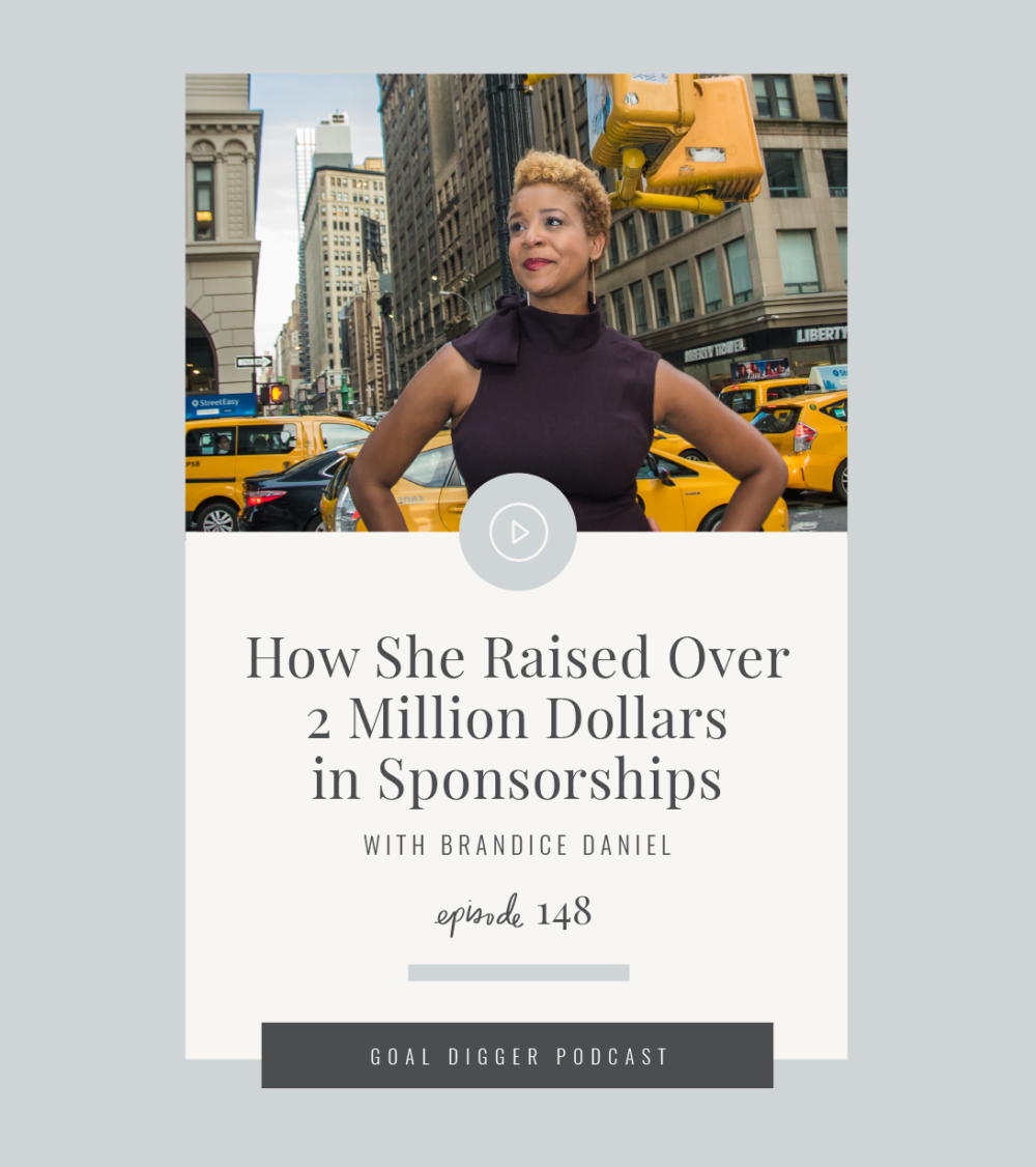 Jenna Kutcher interviews Brandice Daniel all about how she raised 2 million dollars in sponsorships and they discuss how you can start booking sponsorships for your own business.
