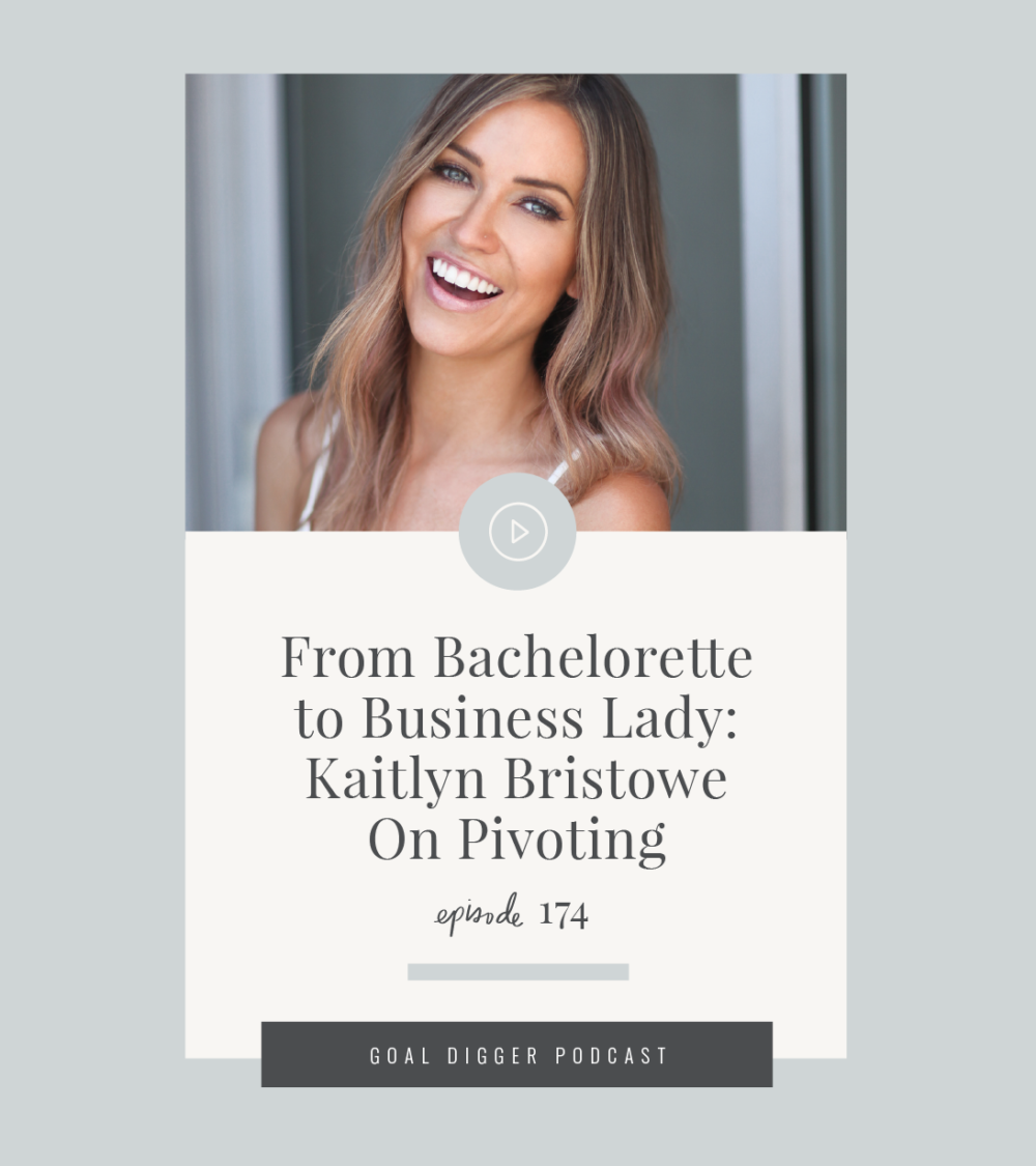 Known for her ability to tell it like it is and make everyone laugh until they cry, the bachelorette, Kaitlyn Bristowe is on the Goal Digger Podcast talking about pivoting into a personal brand and entrepreneur after the show.